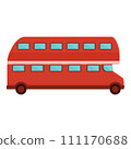 Uk london bus icon cartoon vector. Street tour. City travel 111170688