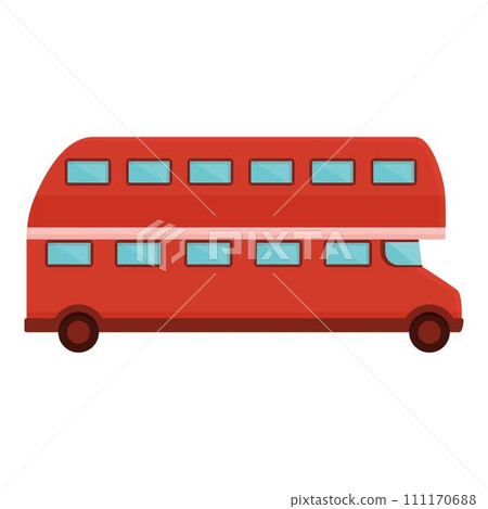 Uk london bus icon cartoon vector. Street tour. City travel 111170688