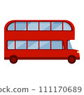 England london bus icon cartoon vector. Double decker. Traffic travel 111170689