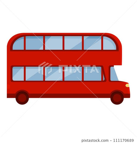 England london bus icon cartoon vector. Double decker. Traffic travel 111170689