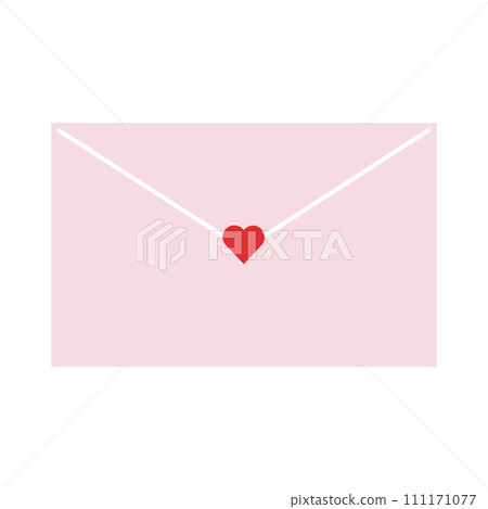 Heart letter Valentine love confession illustration vector 111171077