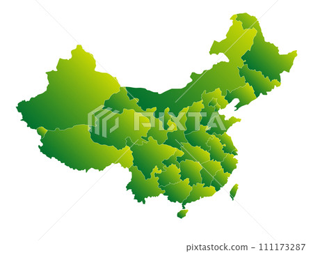 中國和台灣地圖設計，包括自然環境、省（市/區）邊界 111173287