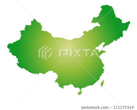 中國和台灣地圖,天然綠色圖標,背景資料 中國和台灣地圖,天然綠色圖標,背景資料 111173324