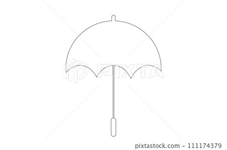 simple umbrella icon 111174379