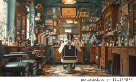 barber shop vintage interior barber shop vintage interior 111174874