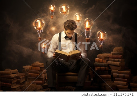 Businessman get ideas for business Generative AI 111175171