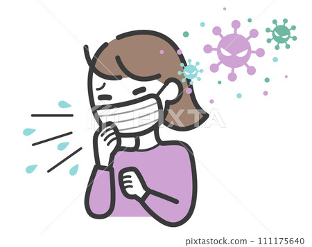 一名女性感染病毒且出現不適 111175640