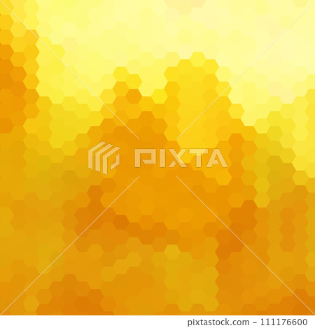 Orange and yellow hexagon background. Abstract vector illustration. eps 10 111176600
