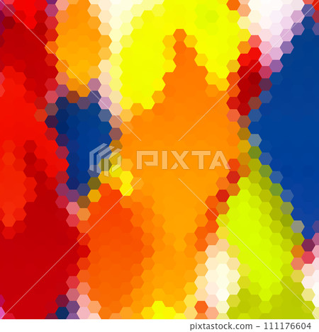 Abstract vector background. Geometric image. polygonal style. Beige pixel. Color hexagon. eps 10 111176604