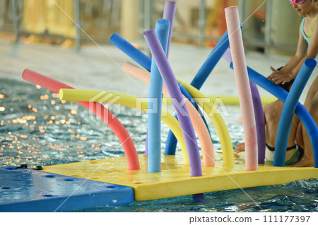 Colorful wacky Noodles in swimming Pool Toys Foam Stick Colorful wacky Noodles in swimming Pool Toys Foam Stick 111177397