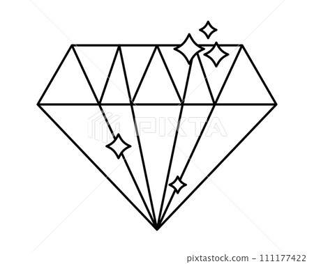 Exclusive benefits icon black and white diamond Exclusive benefits icon black and white diamond 111177422