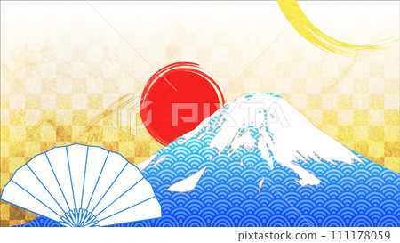 富士山背景日本圖案模板 富士山背景日本圖案模板 111178059