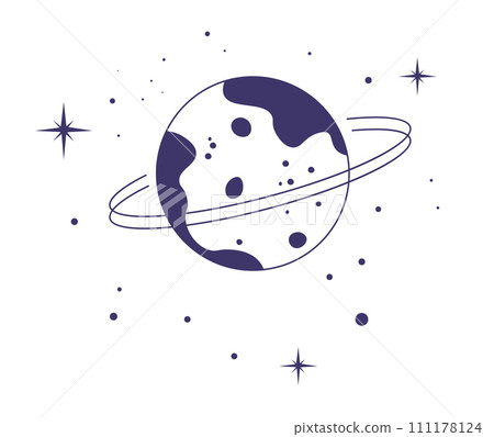 Mystic planet with stars, magic and esoteric Mystic planet with stars, magic and esoteric 111178124