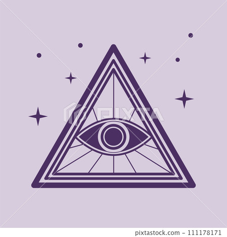 Eye of providence, masonic and illuminati symbol Eye of providence, masonic and illuminati symbol 111178171