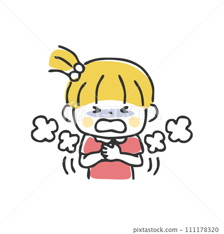 孩子咳嗽的插圖 111178320