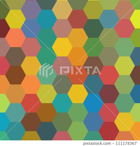 Abstract vector background. Geometric image. polygonal style. Beige pixel. Color hexagon. eps 10 111178367