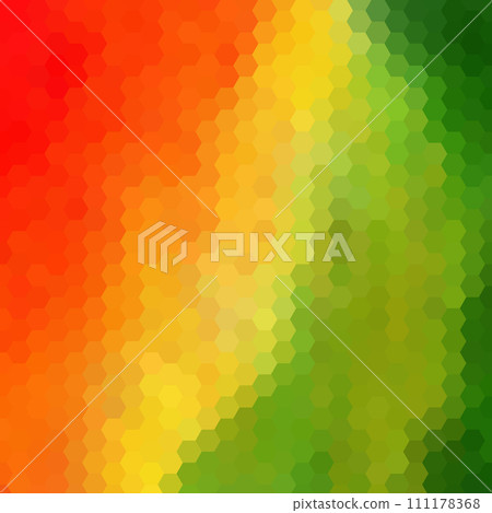 Green background hexagon pattern, template. Color hexagon wallpaper. Vector illustration. Green background hexagon pattern, template. Color hexagon wallpaper. Vector illustration. 111178368