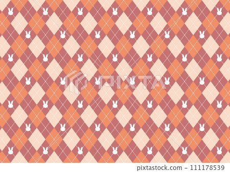 Argyle x rabbit (pink) 111178539