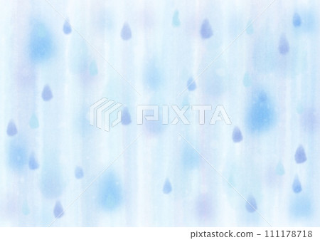 藍色雫的水彩插圖 藍色雫的水彩插圖 111178718