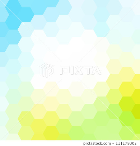 Color geometric background. Hexagonal abstract vector background in polygonal style. eps 10 Color geometric background. Hexagonal abstract vector background in polygonal style. eps 10 111179302