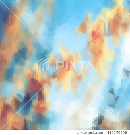 Color hexagon background in polygonal style. Vector template for presentations, advertisements, brochures, banners and more. eps 10 111179306