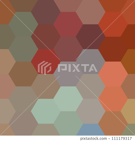 Abstract vector background. Geometric image. polygonal style. Beige pixel. Color hexagon. eps 10 111179317