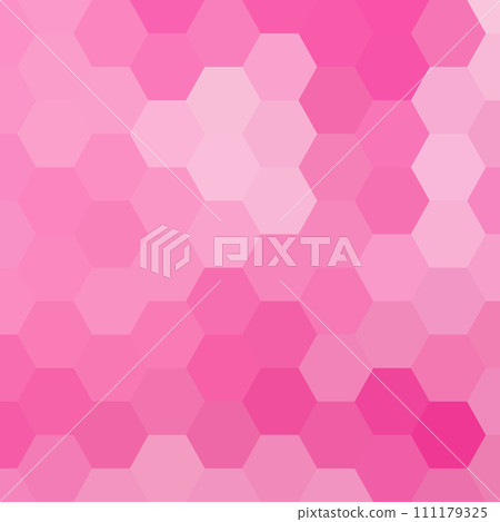 Pink hexagon background in polygonal style. Vector template for presentations, advertisements, brochures, banners and more. eps 10 Pink hexagon background in polygonal style. Vector template for presentations, advertisements, brochures, banners and more. eps 10 111179325