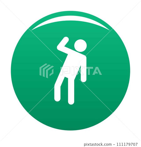 Stick figure stickman icon pictogram. Vector simple illustration of stickman icon isolated on white background. Man human stick sign 111179707