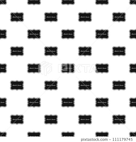 Just married label pattern seamless vector repeat geometric for any web design Just married label pattern seamless vector repeat geometric for any web design 111179745