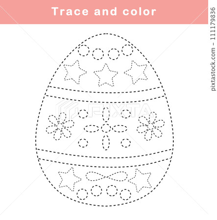 復活節彩蛋追蹤著色書 111179836