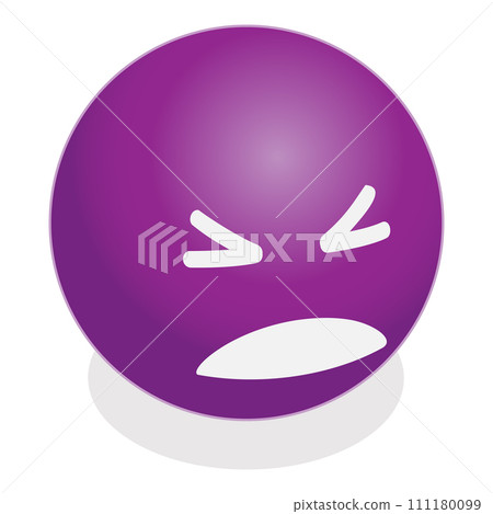 3D Isometric Flat Vector Illustration of Basic Emotions. Item 5 111180099