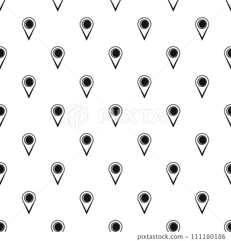 Location mark pattern seamless vector repeat geometric for any web design Location mark pattern seamless vector repeat geometric for any web design 111180186
