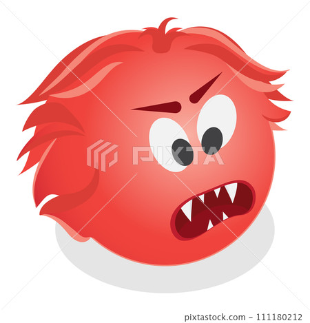 3D Isometric Flat Vector Set of Monster Emoticons. Item 4 3D Isometric Flat Vector Set of Monster Emoticons. Item 4 111180212