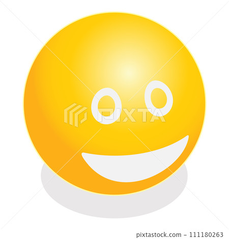 3D Isometric Flat Vector Illustration of Basic Emotions. Item 4 3D Isometric Flat Vector Illustration of Basic Emotions. Item 4 111180263