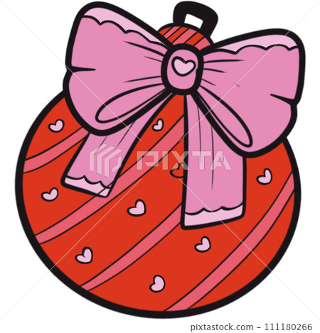The illustration of a bauble The illustration of a bauble 111180266