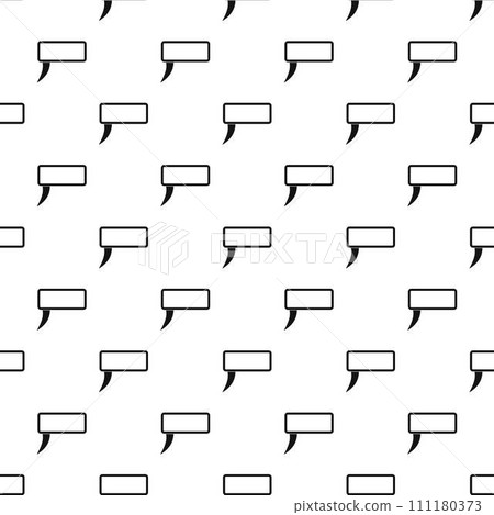 Speech bubble pattern seamless vector repeat geometric for any web design Speech bubble pattern seamless vector repeat geometric for any web design 111180373