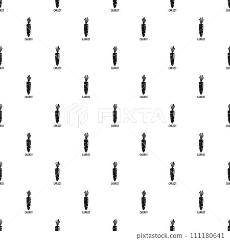 Carrot pattern seamless vector repeat geometric for any web design 111180641