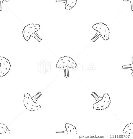 Salad broccoli pattern seamless vector repeat geometric for any web design 111180707
