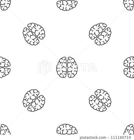 Brain neurons pattern seamless vector repeat geometric for any web design 111180719