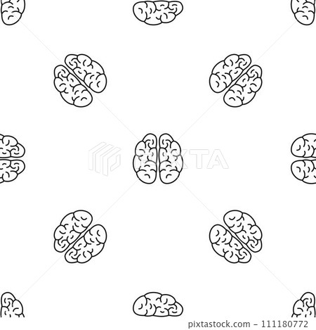 Brain pattern seamless vector repeat geometric for any web design Brain pattern seamless vector repeat geometric for any web design 111180772