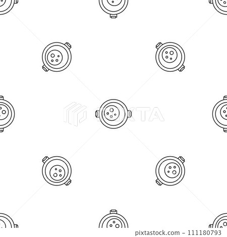 Food cooking pan pattern seamless vector repeat geometric for any web design Food cooking pan pattern seamless vector repeat geometric for any web design 111180793