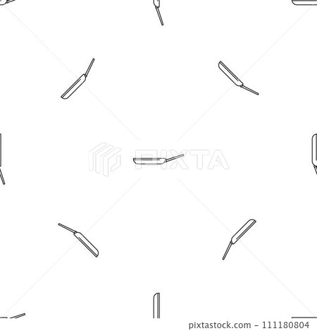 Fry pan pattern seamless vector repeat geometric for any web design Fry pan pattern seamless vector repeat geometric for any web design 111180804