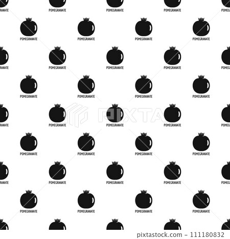 Pomegranate pattern seamless vector repeat geometric for any web design 111180832