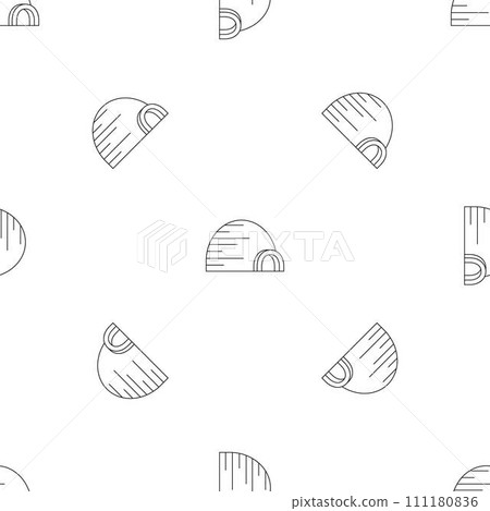 Arctic igloo pattern seamless vector repeat geometric for any web design 111180836