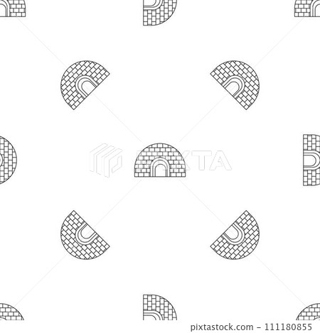 Igloo pattern seamless vector repeat geometric for any web design 111180855