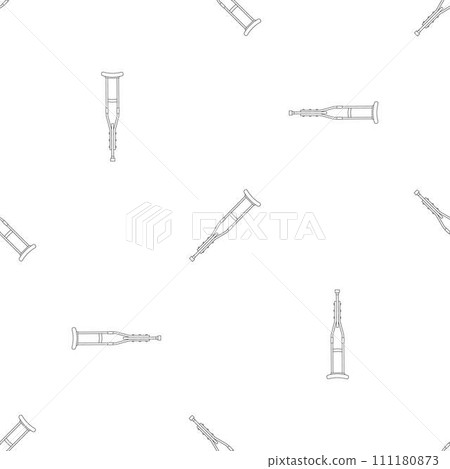 Wood crutch pattern seamless vector repeat geometric for any web design Wood crutch pattern seamless vector repeat geometric for any web design 111180873