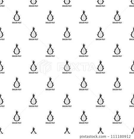 Dragon fruit pattern seamless vector repeat geometric for any web design Dragon fruit pattern seamless vector repeat geometric for any web design 111180912