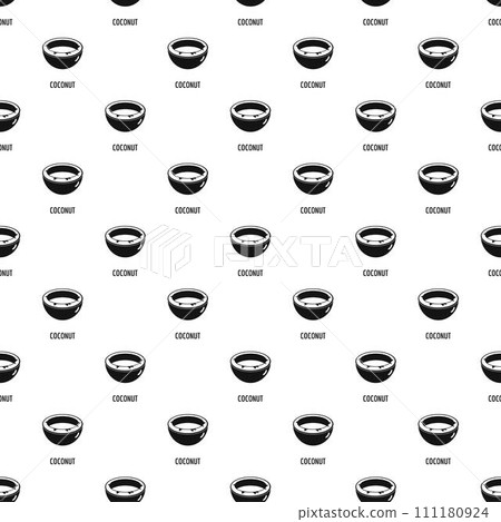 Coconut pattern seamless vector repeat geometric for any web design 111180924