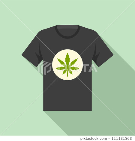 Cannabis tshirt icon. Flat illustration of cannabis tshirt vector icon for web design Cannabis tshirt icon. Flat illustration of cannabis tshirt vector icon for web design 111181568