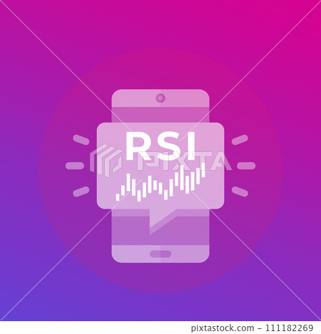 RSI trading indicator icon Relative Strength Index RSI trading indicator icon Relative Strength Index 111182269